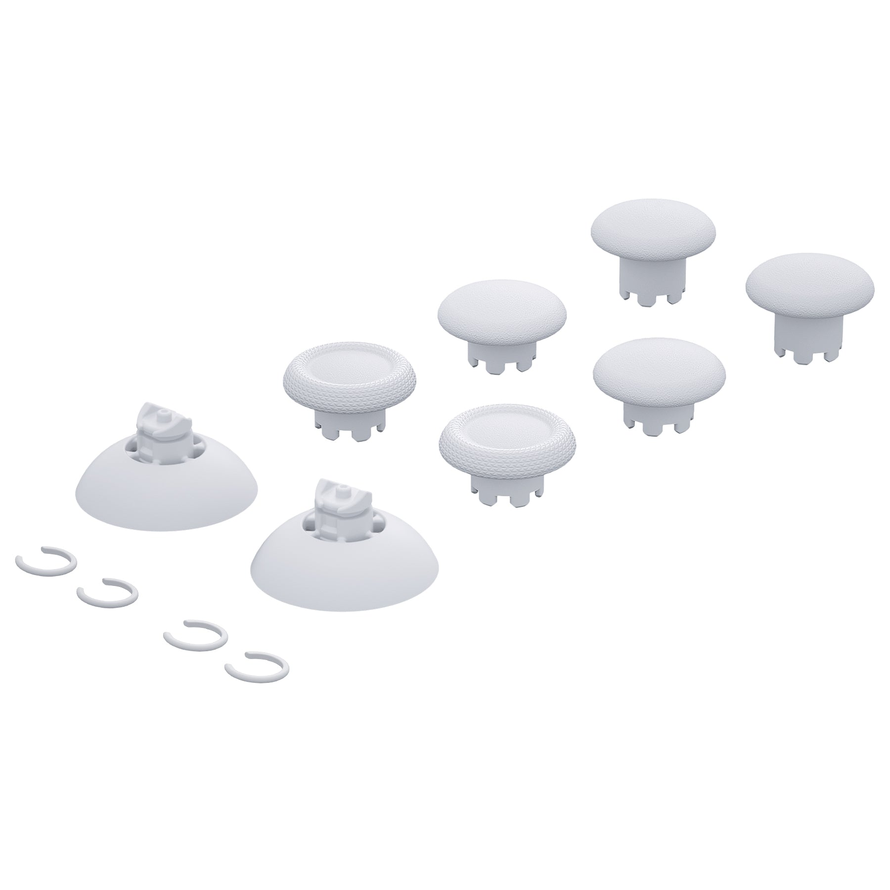 eXtremeRate EDGE Sticks Replacement Interchangeable Thumbsticks for PS5 & PS4 All Model Controllers - Robot White eXtremeRate