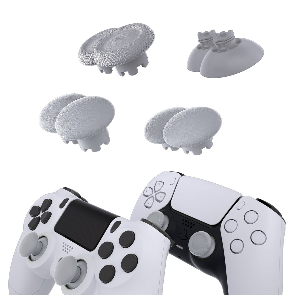 eXtremeRate EDGE Sticks Replacement Interchangeable Thumbsticks for PS5 & PS4 All Model Controllers - New Hope Gray eXtremeRate