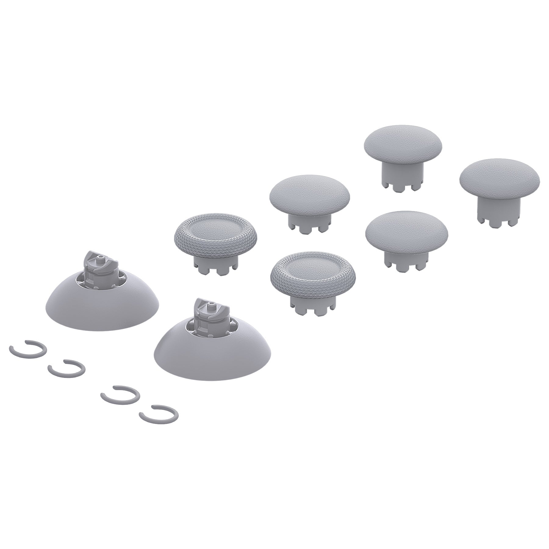 eXtremeRate EDGE Sticks Replacement Interchangeable Thumbsticks for PS5 & PS4 All Model Controllers - New Hope Gray eXtremeRate