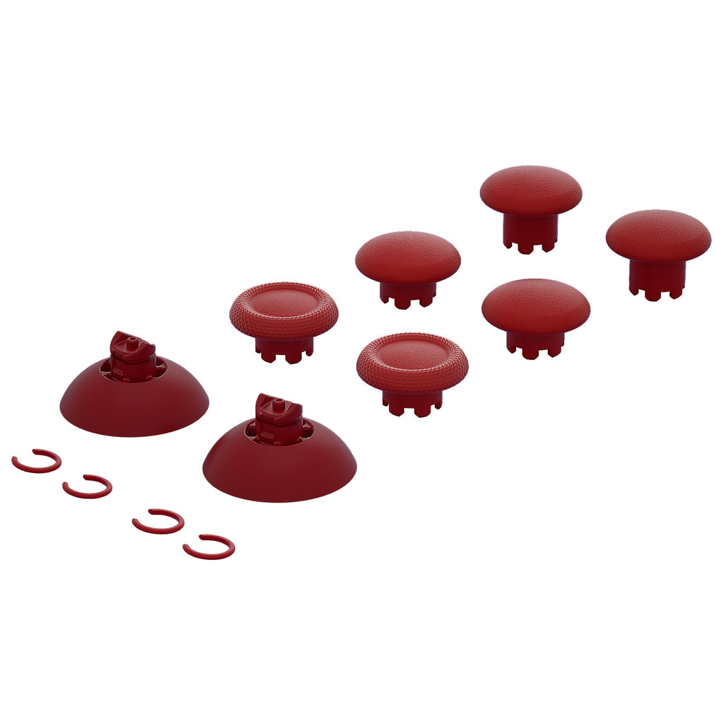 eXtremeRate EDGE Sticks Replacement Interchangeable Thumbsticks for PS5 & PS4 All Model Controllers - Carmine Red eXtremeRate