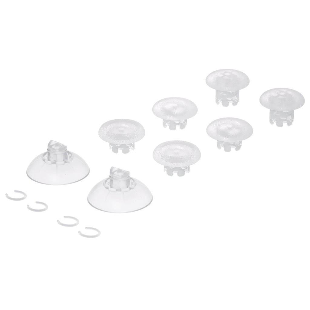 eXtremeRate EDGE Sticks Replacement Interchangeable Thumbsticks for PS5 & PS4 All Model Controllers - Clear eXtremeRate