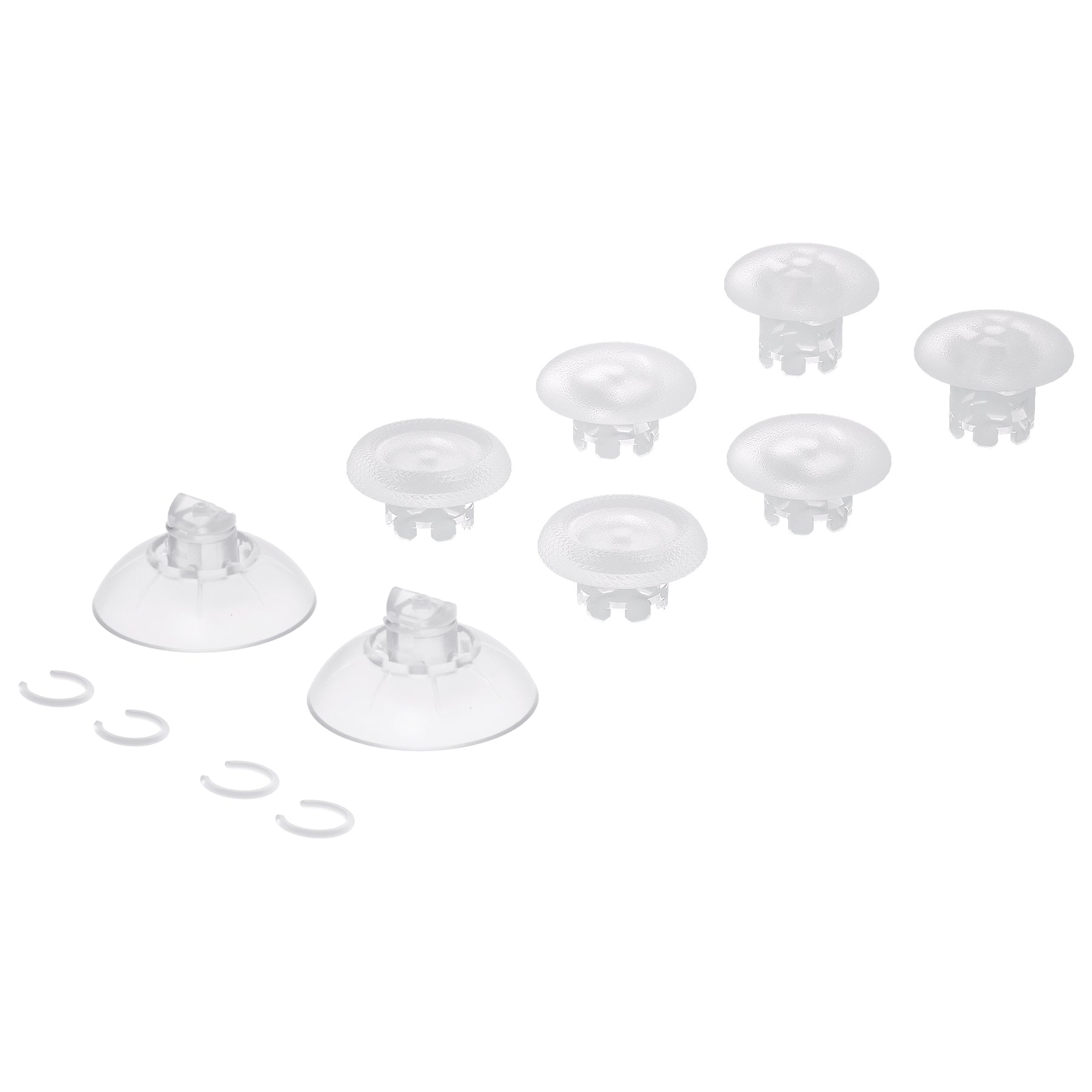 eXtremeRate EDGE Sticks Replacement Interchangeable Thumbsticks for PS5 & PS4 All Model Controllers - Clear eXtremeRate