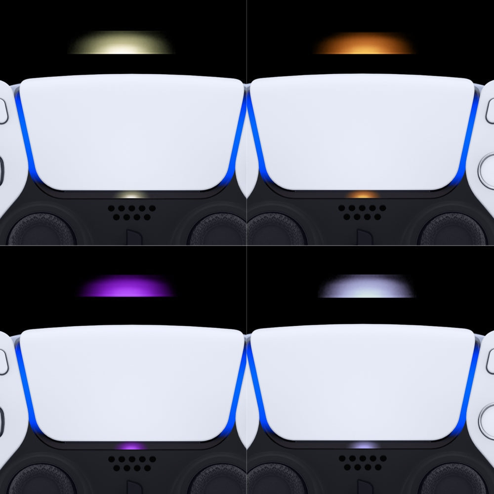 eXtremeRate Custom Touchpad LED Lightbar Stickers Skin Decals for PS5 Controller - 40pcs in 8 Colors eXtremeRate