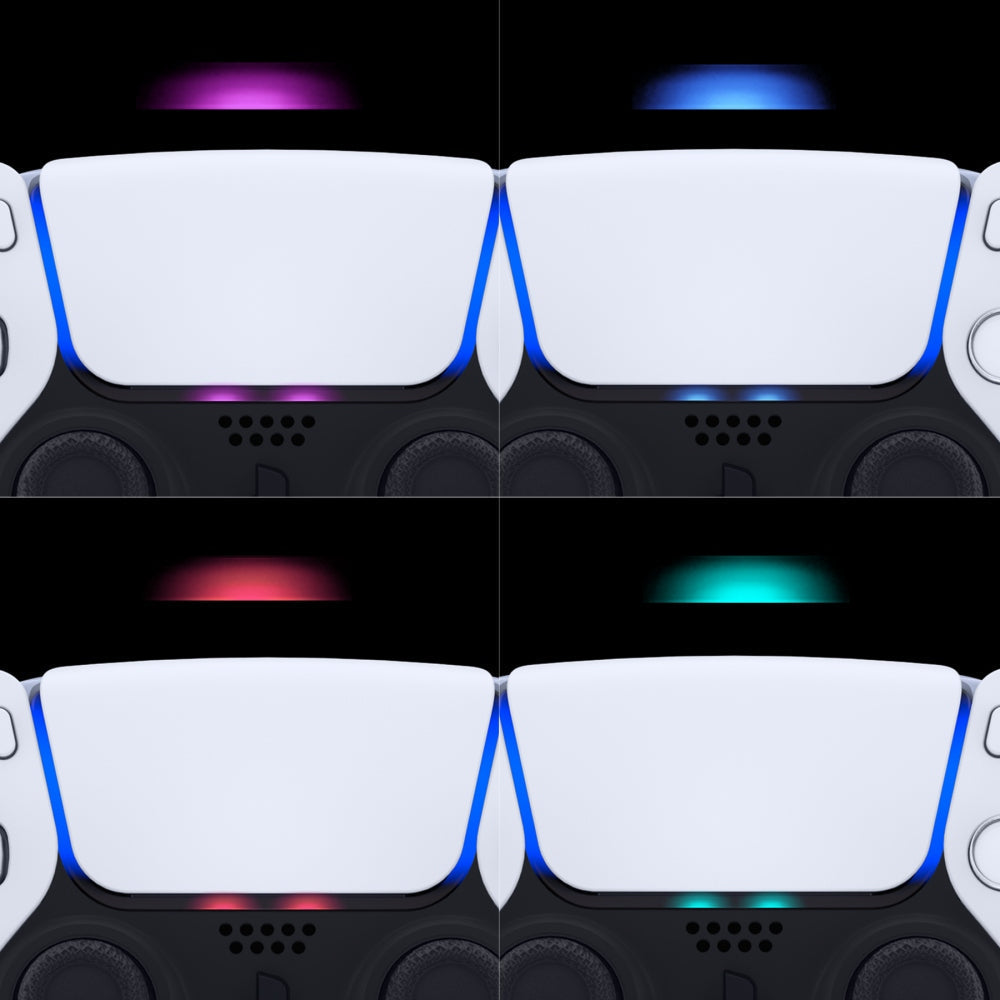 eXtremeRate Custom Touchpad LED Lightbar Stickers Skin Decals for PS5 Controller - 40pcs in 8 Colors eXtremeRate