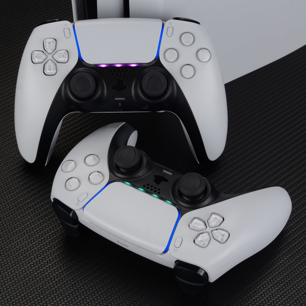 eXtremeRate Custom Touchpad LED Lightbar Stickers Skin Decals for PS5 Controller - 40pcs in 8 Colors eXtremeRate