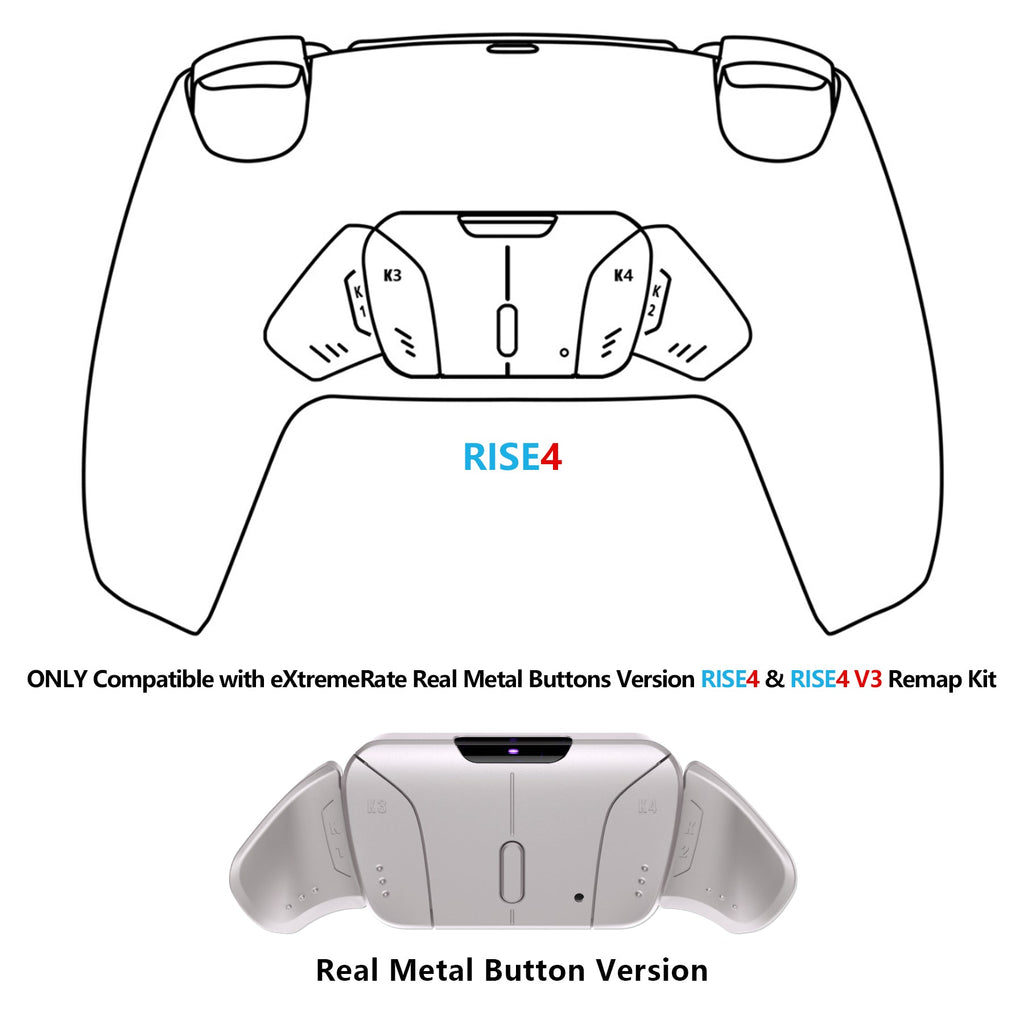 eXtremeRate Replacement Remap Board for PS5 Controller, Compatible with Real Metal Buttons (RMB) Version RISE4 Remap Kit (BDM-010/020) & Real Metal Buttons Versions RISE4 / RISE4 V3 Remap Kit (BDM-030/040/050) eXtremeRate