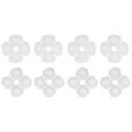eXtremeRate 8 pcs Replacement Silicone Rubber ABXY & Dpad Button Pads for eXtremeRate Face Clicky Kit Compatible with PS5 Controller BDM-010/020/030/040/050 eXtremeRate