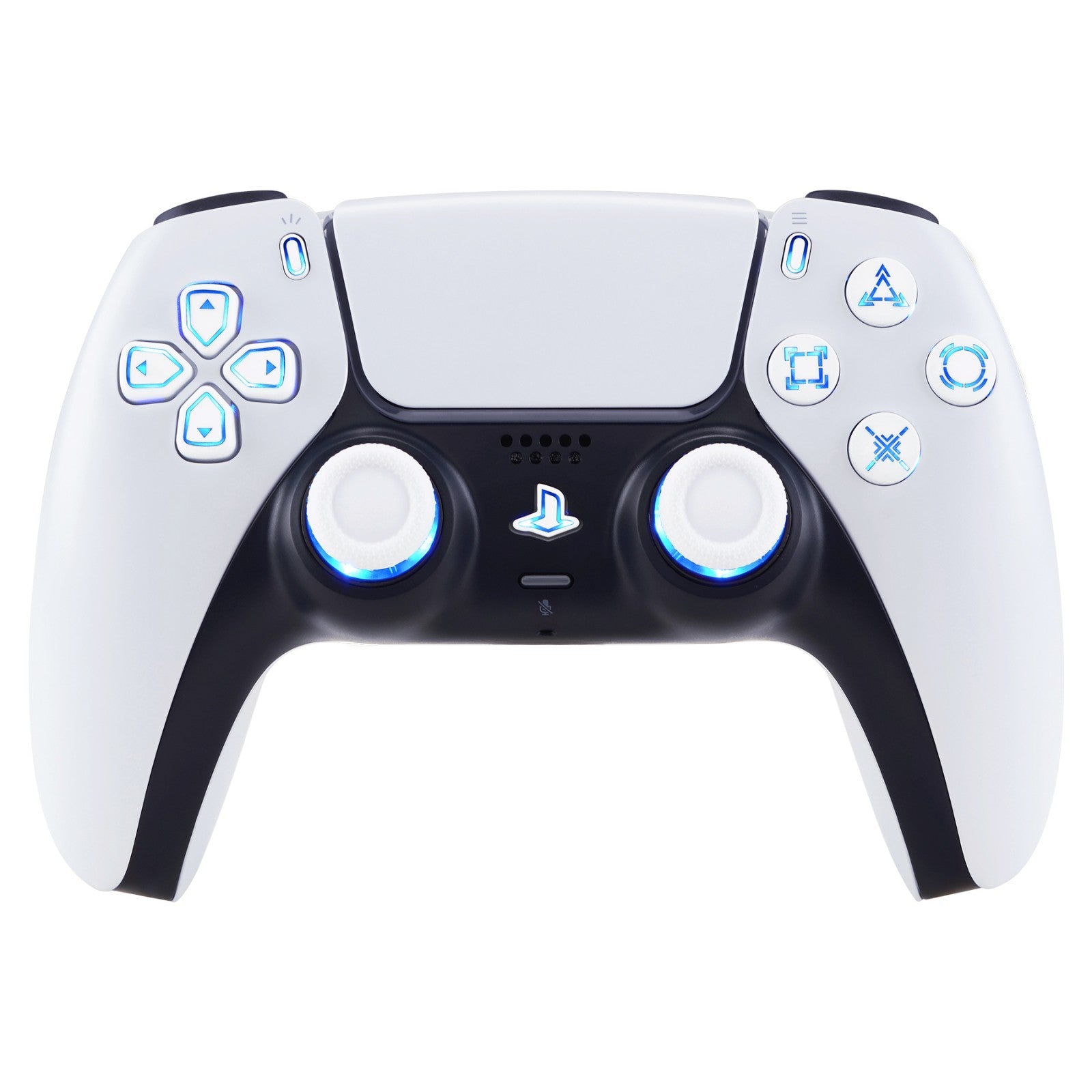 eXtremeRate Multi-Colors Luminated Buttons DTF V3 LED Kit for PS5 Controlle BDM-010/020 - White eXtremeRate