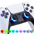 eXtremeRate Multi-Colors Luminated Buttons DTF V3 LED Kit for PS5 Controlle BDM-010/020 - Wood Grain eXtremeRate