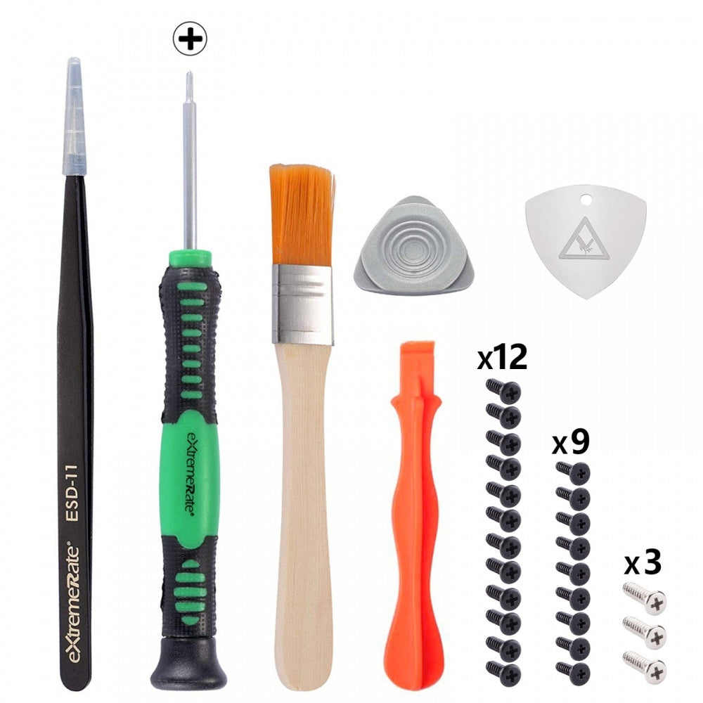 eXtremeRate Opening Tools Cross Screwdriver & Screws Kit & Tweezers & Prying Tool & Cleaning Brush Repair Kits for PS5 Controller eXtremeRate