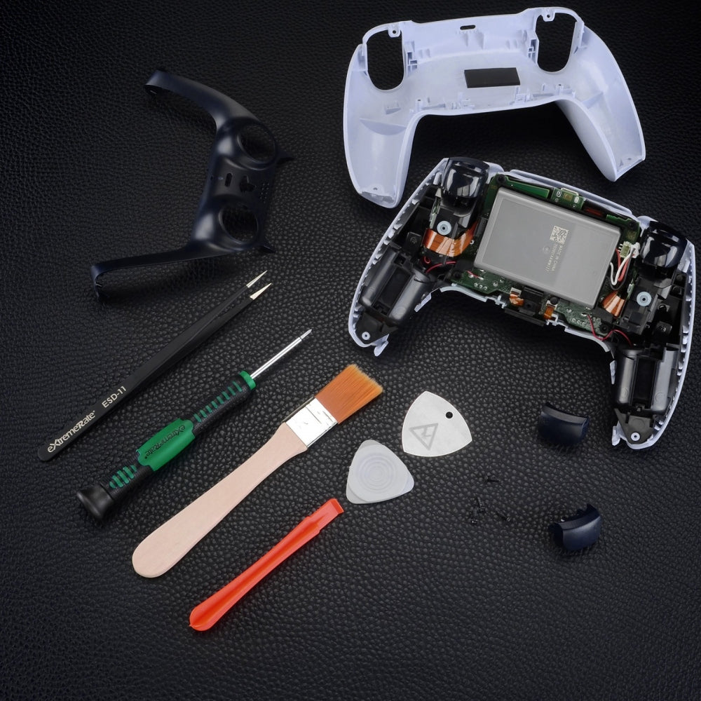 eXtremeRate Opening Tools Cross Screwdriver & Screws Kit & Tweezers & Prying Tool & Cleaning Brush Repair Kits for PS5 Controller eXtremeRate