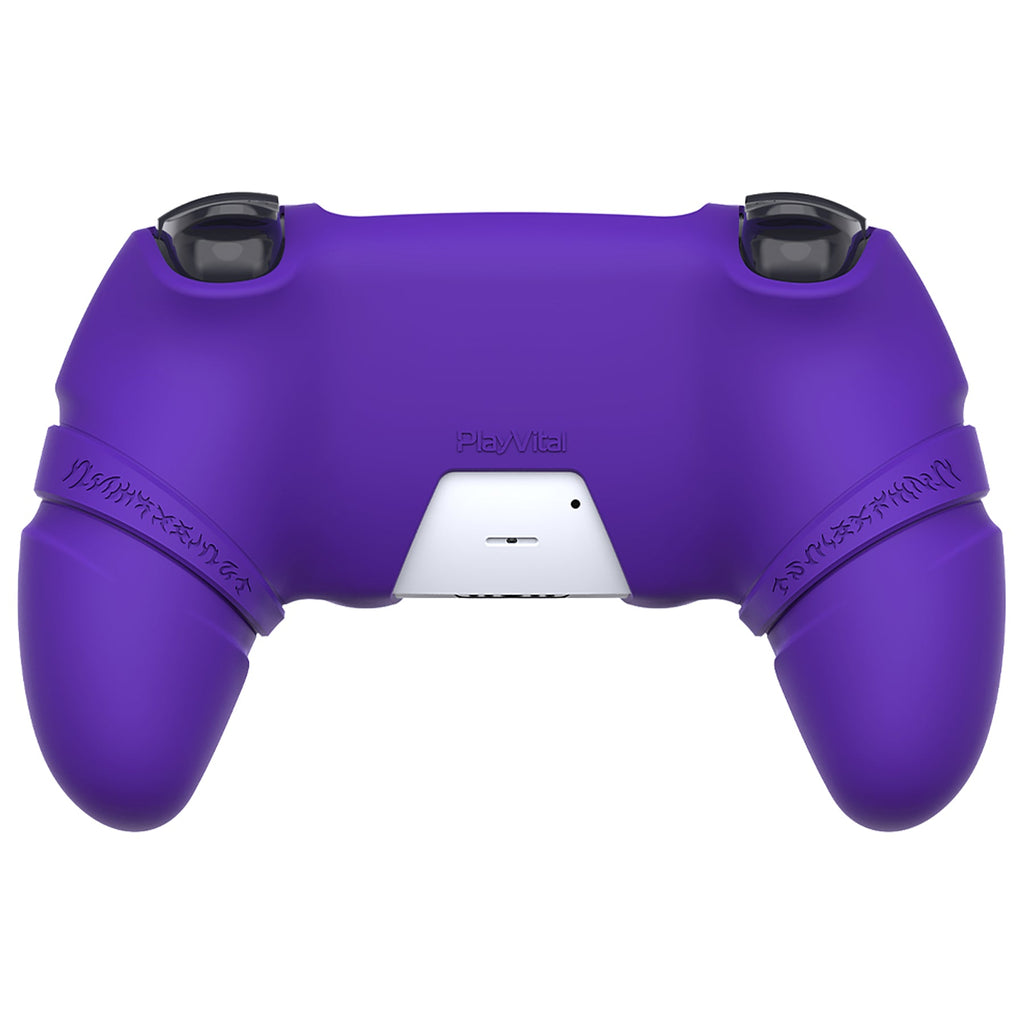 PlayVital 2 Set Runes Edition Silicone Cover Skin for PS5 Controller with Thumb Grips & Touchpad Skin & D-pad Area Sticker, Compatible with PS5 Charging Dock - Purple PlayVital