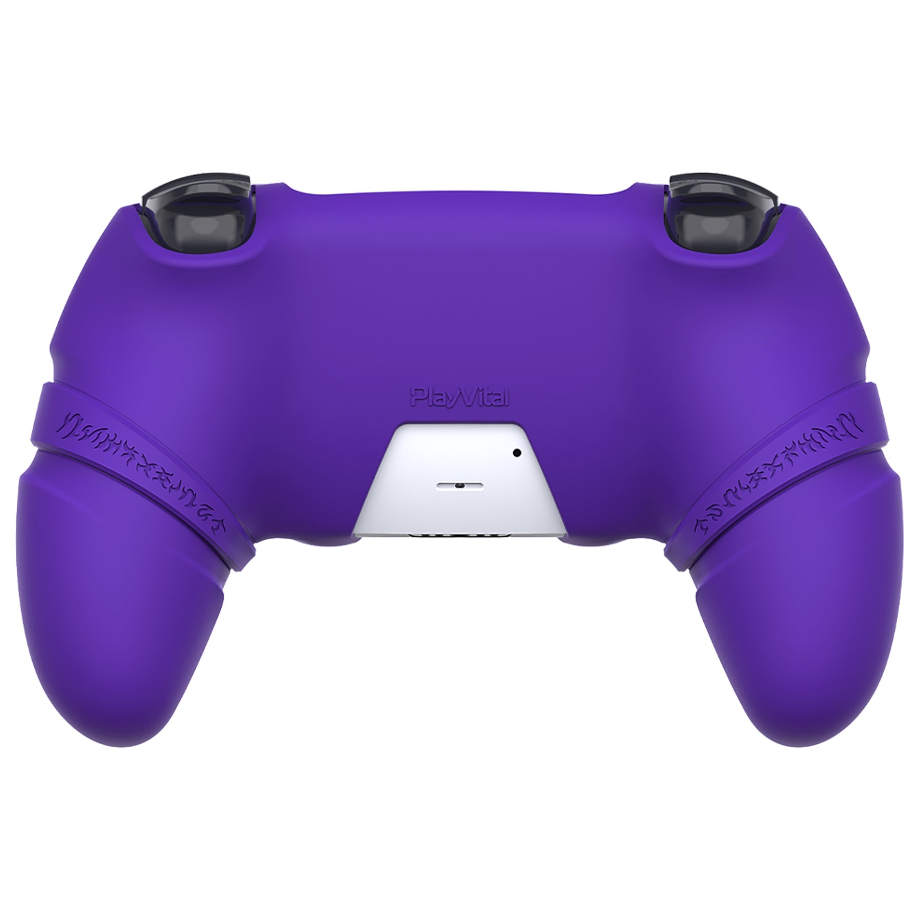 PlayVital 2 Set Runes Edition Silicone Cover Skin for PS5 Controller with Thumb Grips & Touchpad Skin & D-pad Area Sticker, Compatible with PS5 Charging Dock - Purple PlayVital