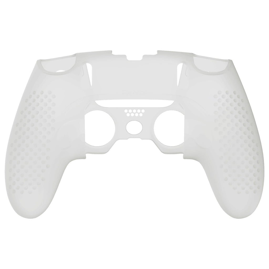 PlayVital 3D Studded Edition Anti-Slip Silicone Cover Case with Thumb Grip Caps for PS5 Edge Controller - Glow in Dark - Green PlayVital
