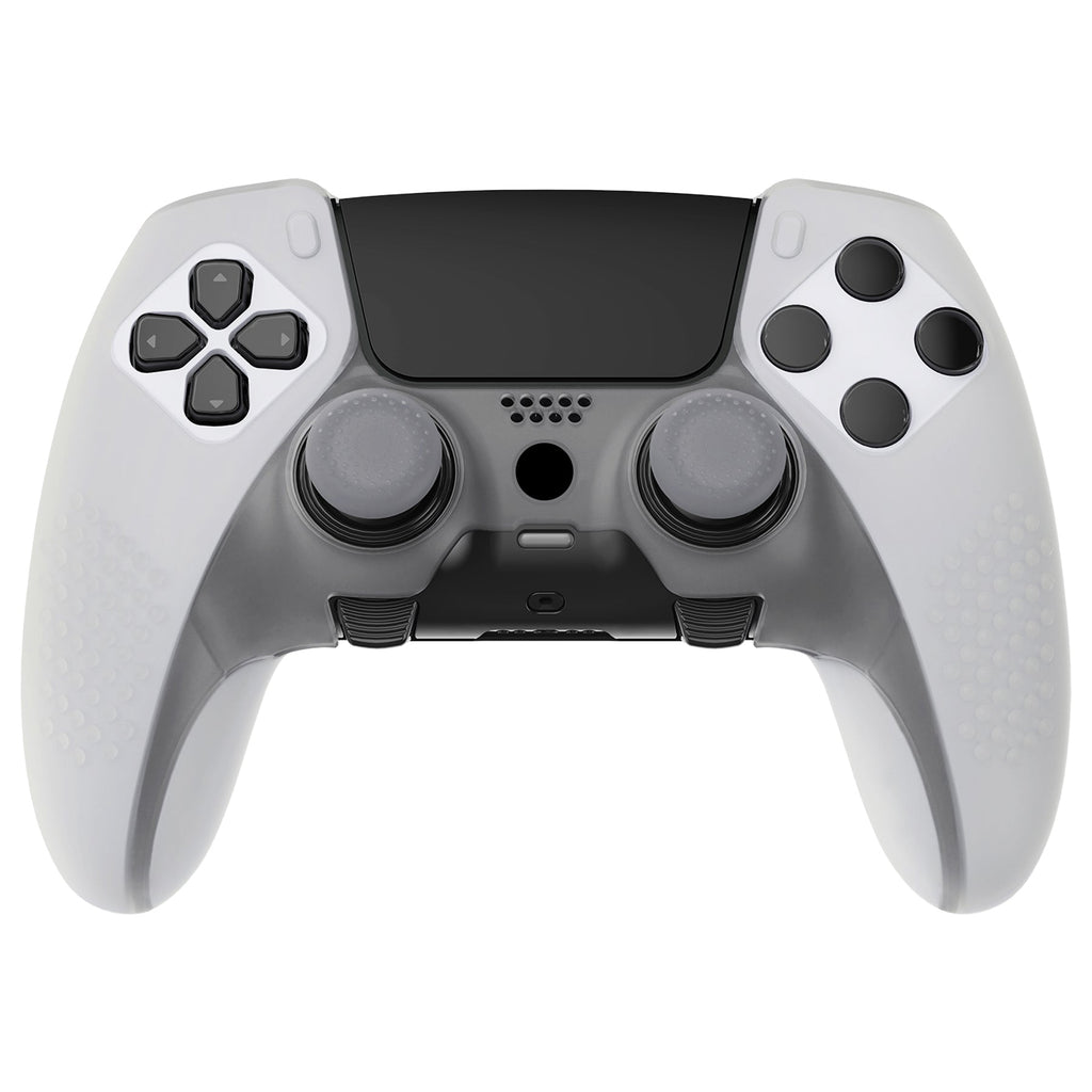 PlayVital 3D Studded Edition Anti-Slip Silicone Cover Case with Thumb Grip Caps for PS5 Edge Controller - Glow in Dark - Green PlayVital