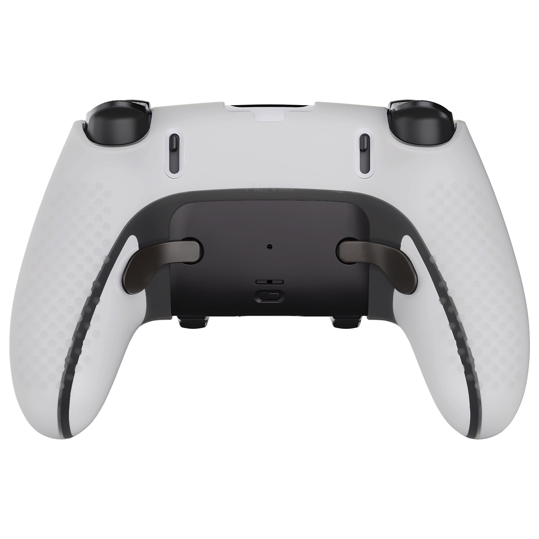 PlayVital 3D Studded Edition Anti-Slip Silicone Cover Case with Thumb Grip Caps for PS5 Edge Controller - Glow in Dark - Green PlayVital