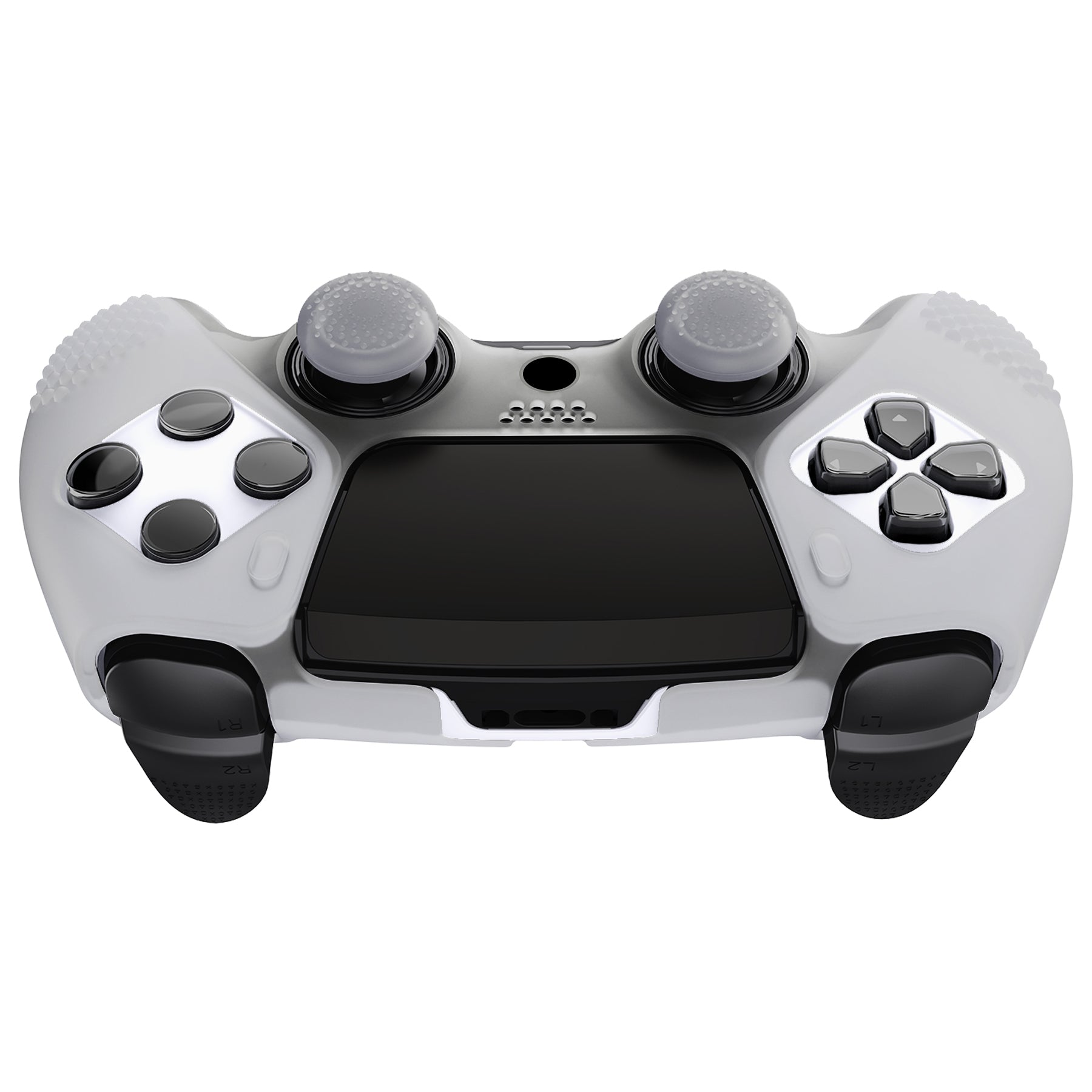 PlayVital 3D Studded Edition Anti-Slip Silicone Cover Case with Thumb Grip Caps for PS5 Edge Controller - Glow in Dark - Green PlayVital