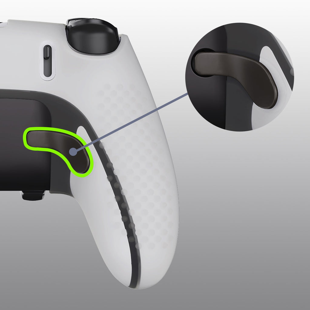 PlayVital 3D Studded Edition Anti-Slip Silicone Cover Case with Thumb Grip Caps for PS5 Edge Controller - Glow in Dark - Green PlayVital
