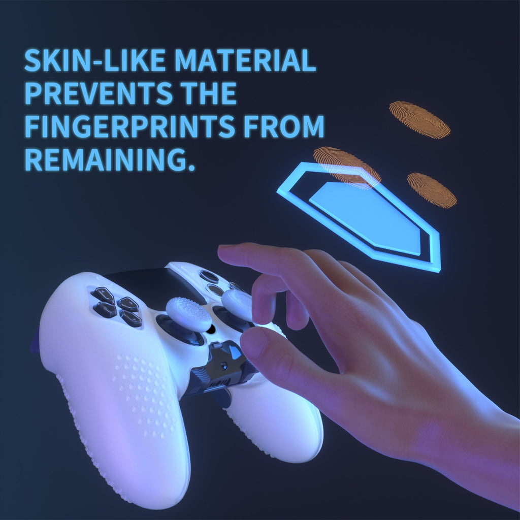 PlayVital 3D Studded Edition Anti-Slip Silicone Cover Case with Thumb Grip Caps for PS5 Edge Controller - Glow in Dark - Green PlayVital