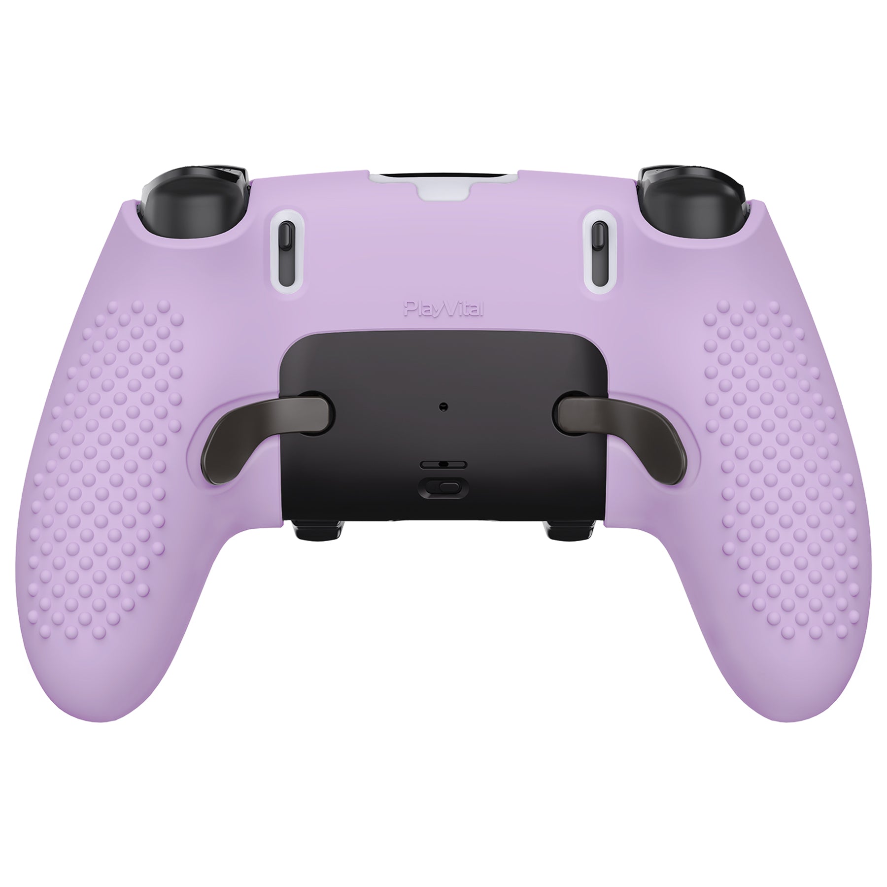 PlayVital 3D Studded Edition Anti-Slip Silicone Cover Case with Thumb Grip Caps for PS5 Edge Controller - Mauve Purple PlayVital