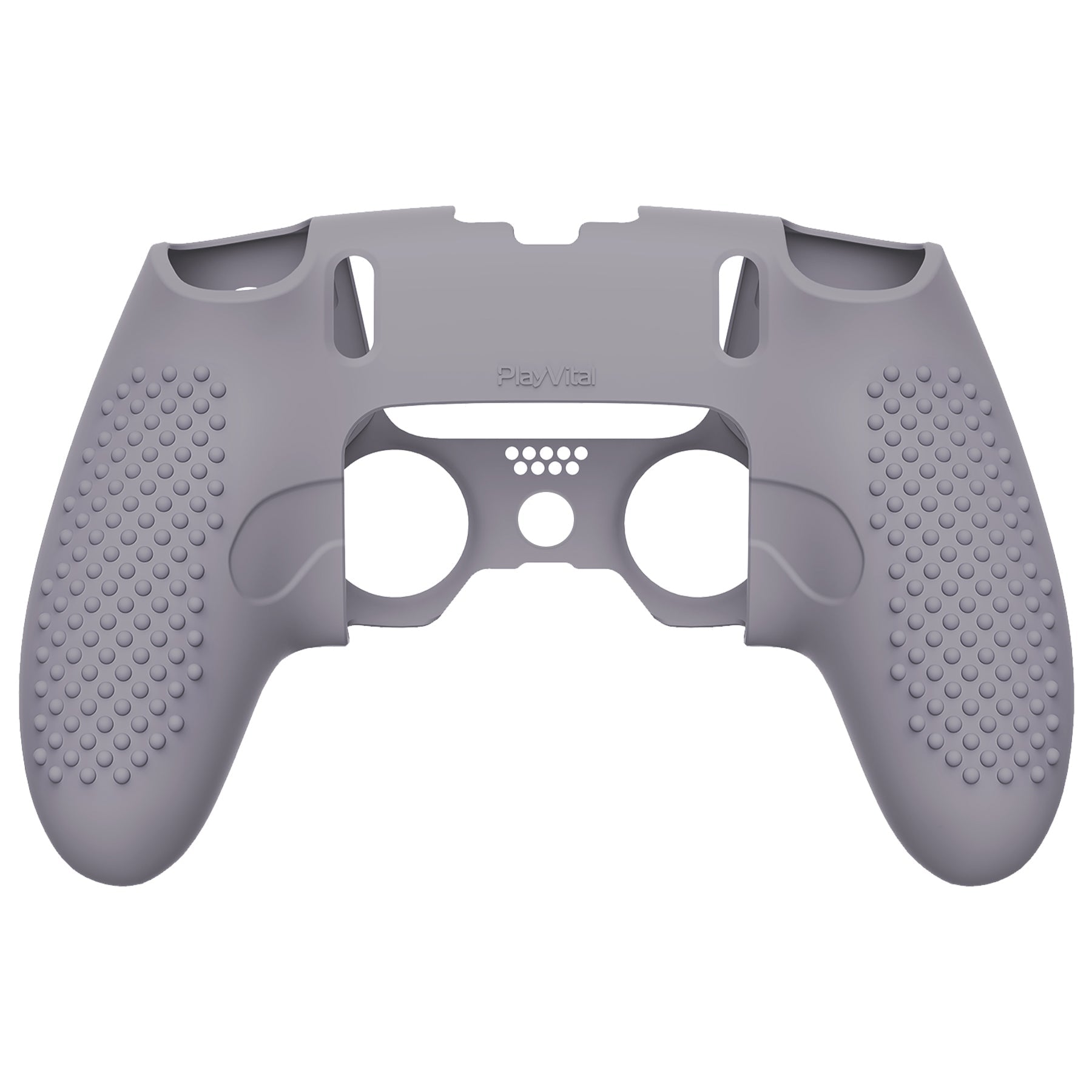 PlayVital 3D Studded Edition Anti-Slip Silicone Cover Case with Thumb Grip Caps for PS5 Edge Controller - Metallic Gray PlayVital