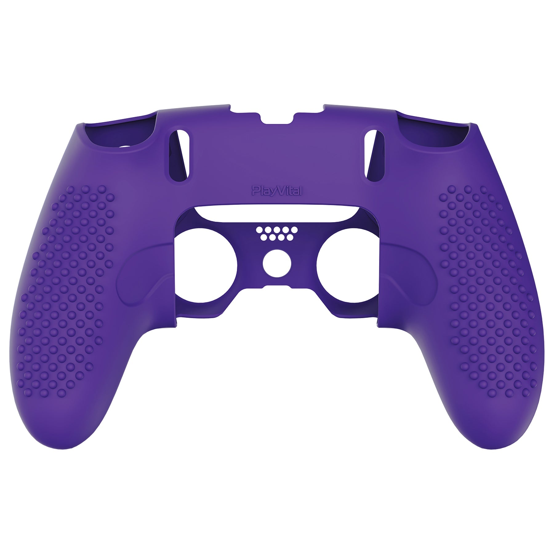 PlayVital 3D Studded Edition Anti-Slip Silicone Cover Case with Thumb Grip Caps for PS5 Edge Controller - Purple PlayVital