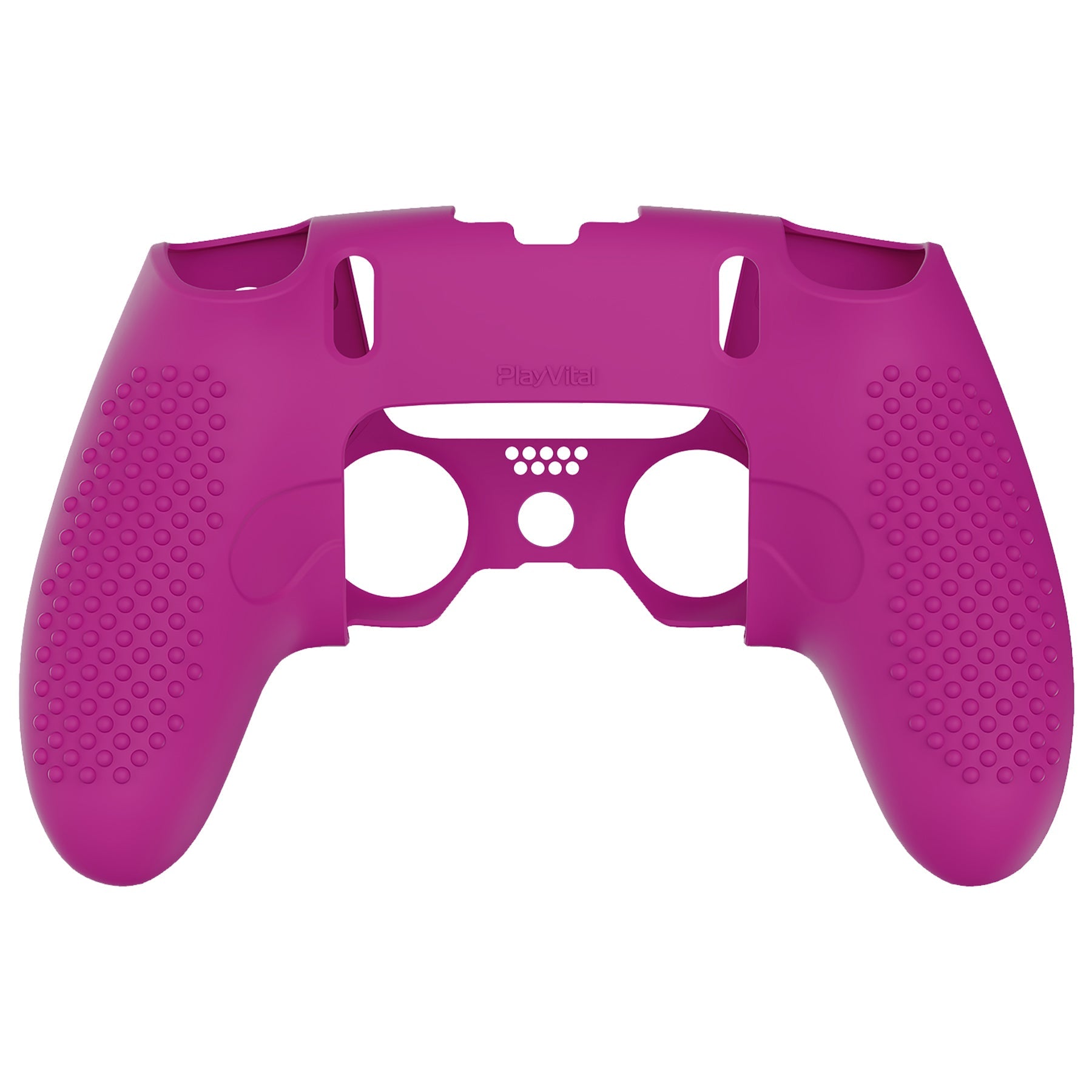 PlayVital 3D Studded Edition Anti-Slip Silicone Cover Case with Thumb Grip Caps for PS5 Edge Controller - Neon Purple PlayVital