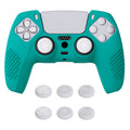 PlayVital 3D Studded Edition Anti-Slip Silicone Cover Skin with Thumb Grip Caps for PS5 Wireless Controller - Aqua Green PlayVital