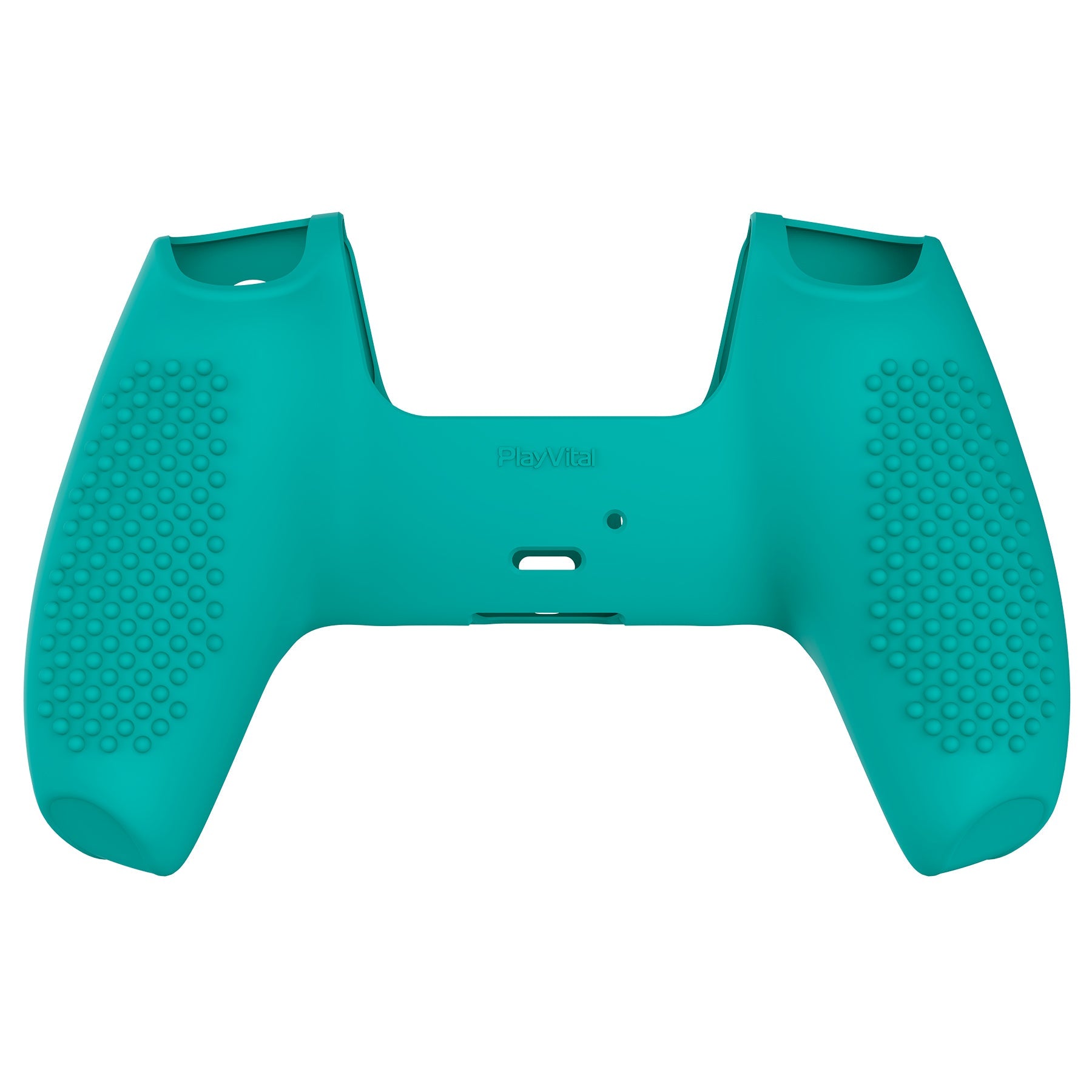 PlayVital 3D Studded Edition Anti-Slip Silicone Cover Skin with Thumb Grip Caps for PS5 Wireless Controller - Aqua Green PlayVital