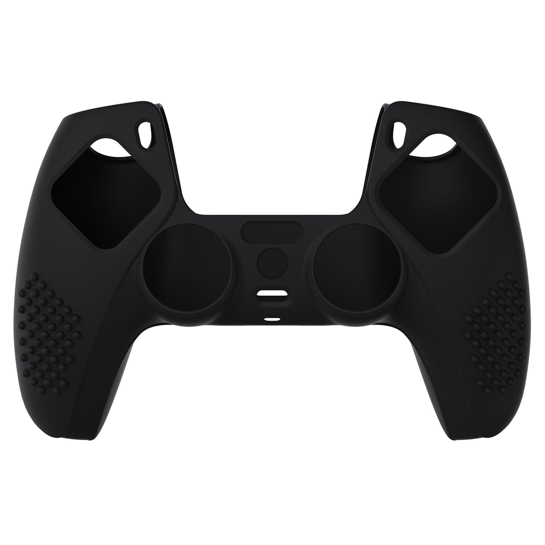 PlayVital 3D Studded Edition Anti-Slip Silicone Cover Skin with Thumb Grip Caps for PS5 Wireless Controller - Black PlayVital