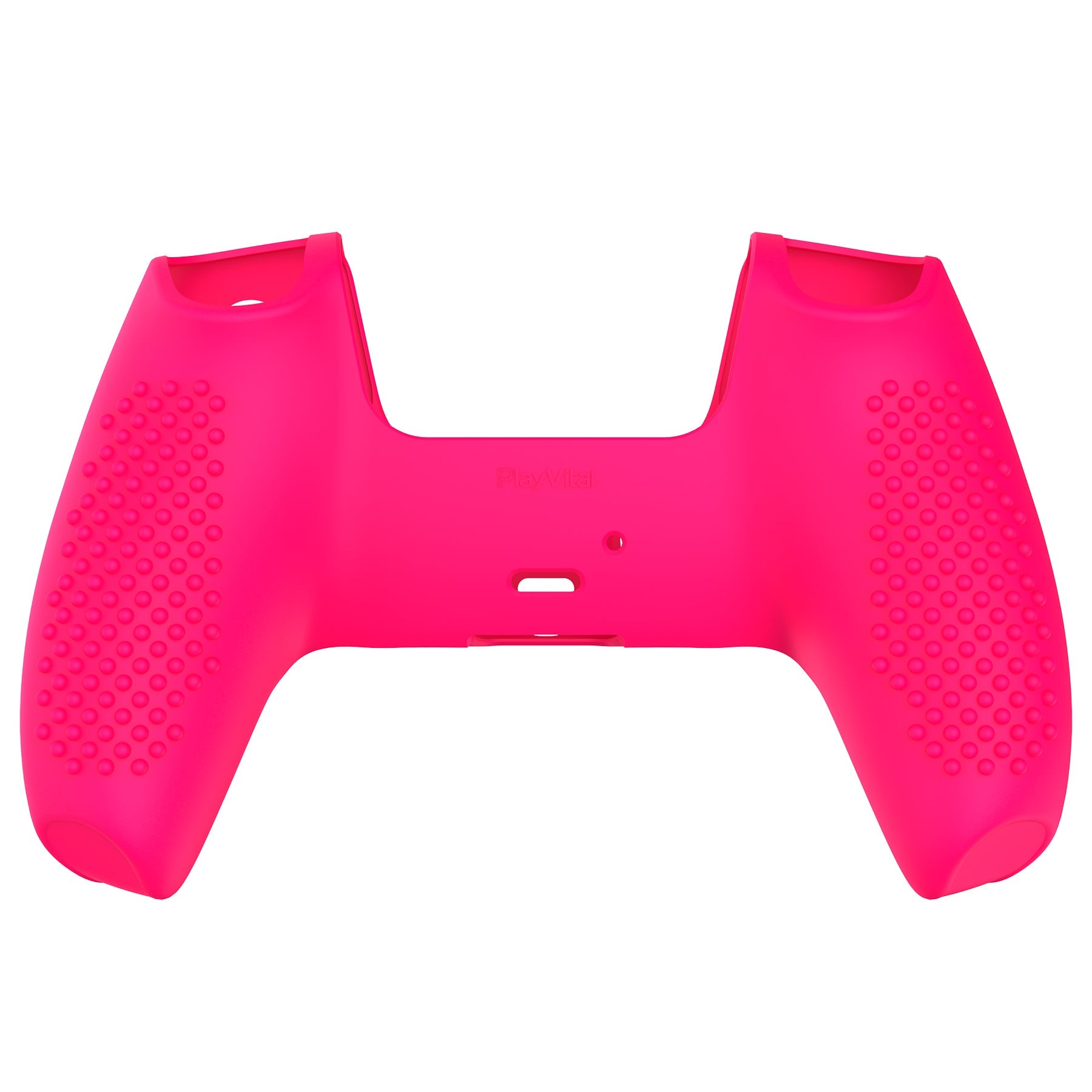 PlayVital 3D Studded Edition Anti-Slip Silicone Cover Skin with Thumb Grip Caps for PS5 Wireless Controller - Bright Pink PlayVital