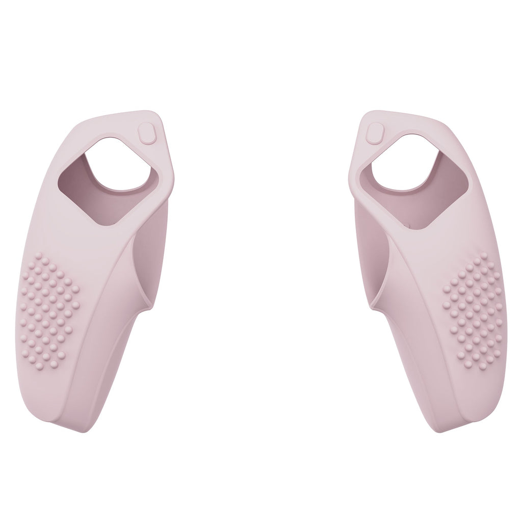 PlayVital 3D Studded Edition Anti-Slip Silicone Cover Skin with Thumb Grip Caps for PS5 Wireless Controller, Compatible with Charging Station - Cherry Blossoms Pink PlayVital