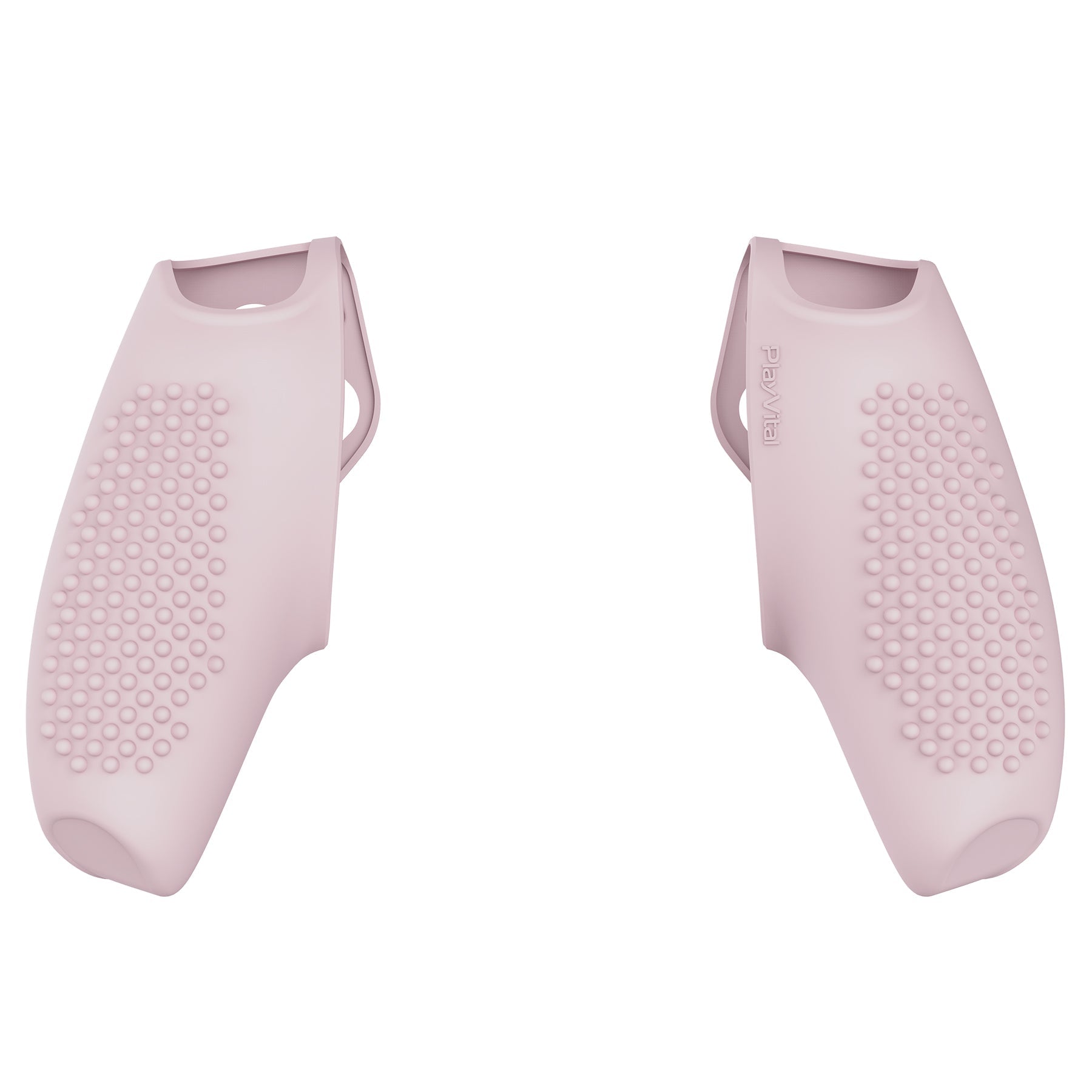 PlayVital 3D Studded Edition Anti-Slip Silicone Cover Skin with Thumb Grip Caps for PS5 Wireless Controller, Compatible with Charging Station - Cherry Blossoms Pink PlayVital