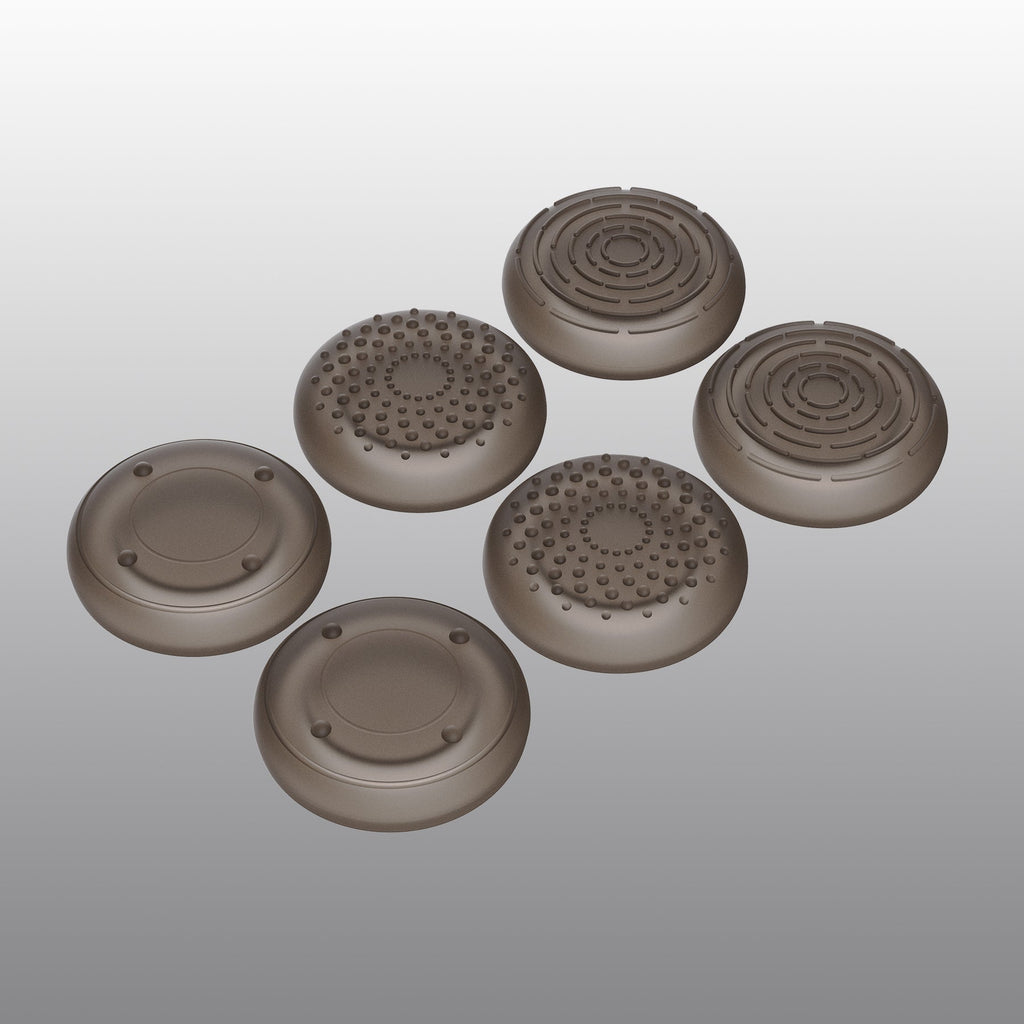 PlayVital 3D Studded Edition Anti-Slip Silicone Cover Skin with Thumb Grip Caps for PS5 Wireless Controller - Clear Black PlayVital