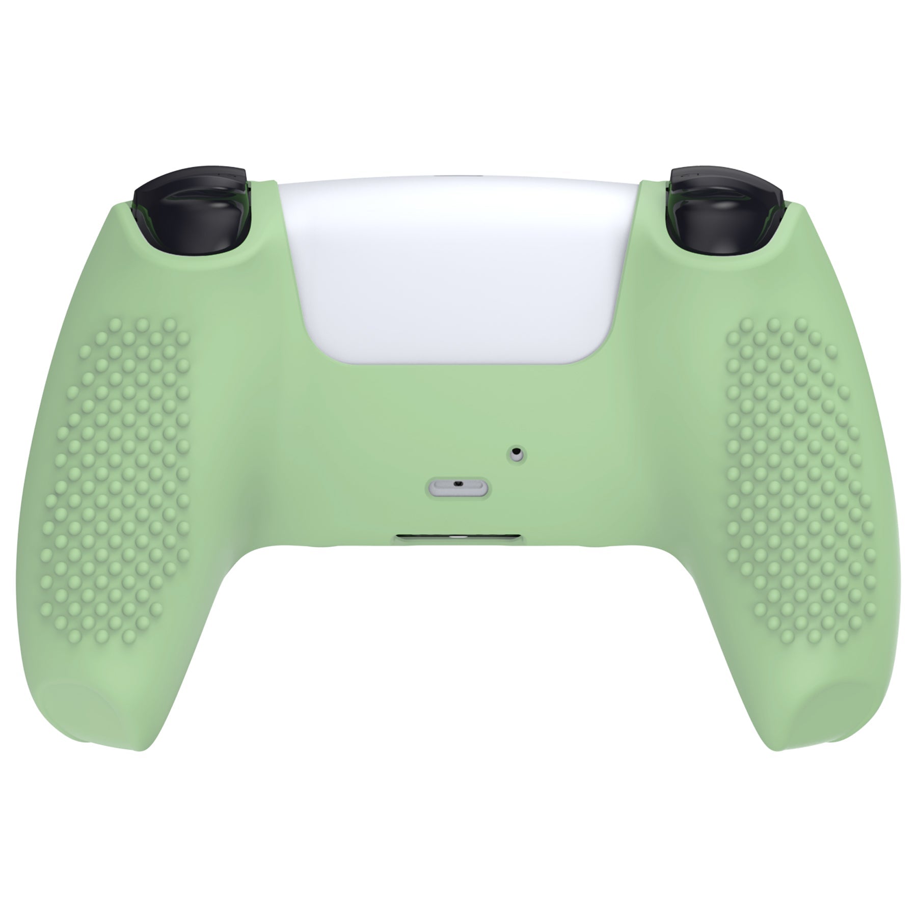 PlayVital 3D Studded Edition Anti-Slip Silicone Cover Skin with Thumb Grip Caps for PS5 Wireless Controller - Matcha Green PlayVital