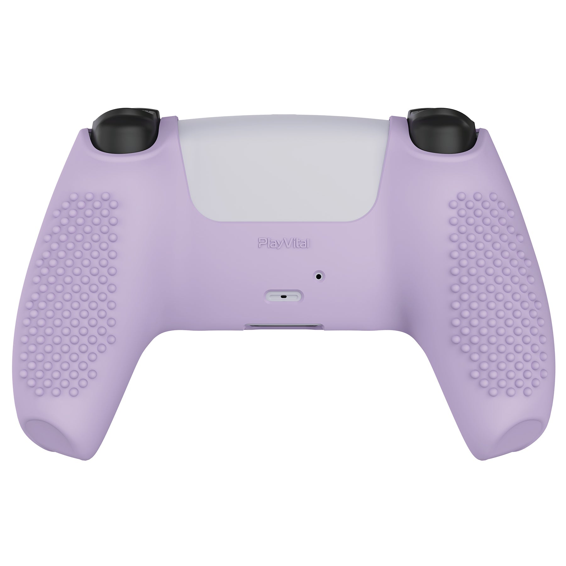 PlayVital 3D Studded Edition Anti-Slip Silicone Cover Skin with Thumb Grip Caps for PS5 Wireless Controller - Mauve Purple PlayVital