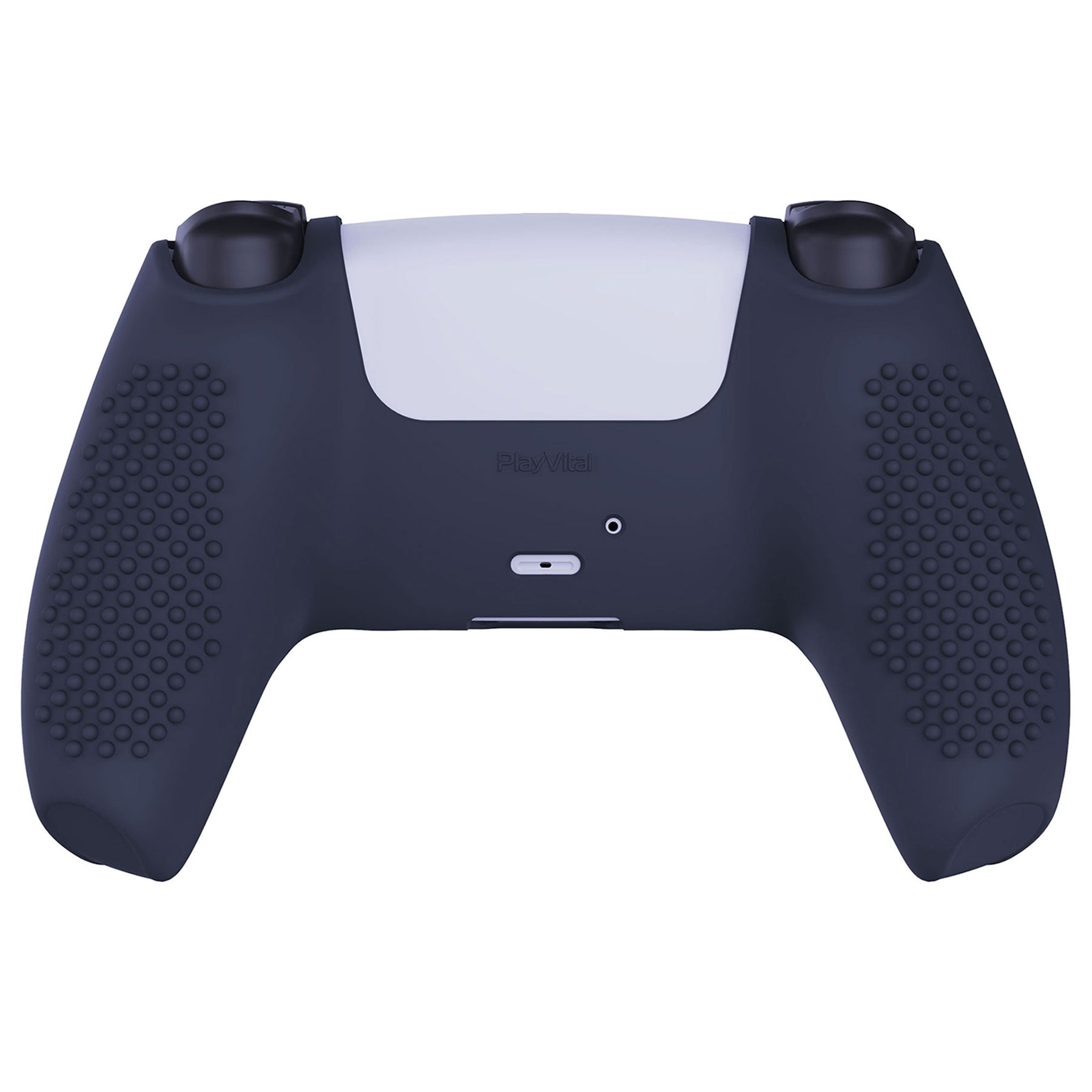PlayVital 3D Studded Edition Anti-Slip Silicone Cover Skin with Thumb Grip Caps for PS5 Wireless Controller - Midnight Blue PlayVital