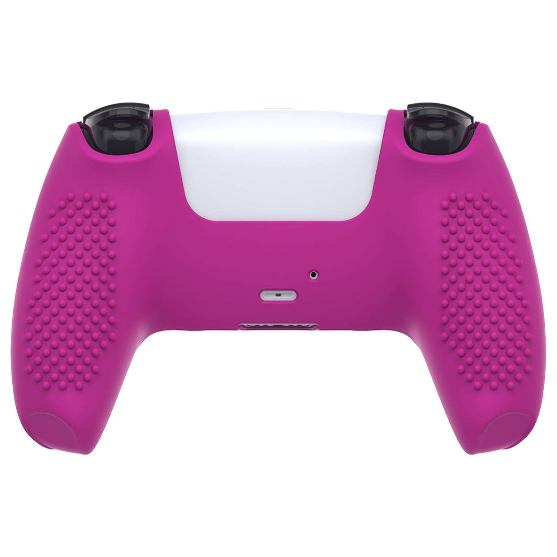 PlayVital 3D Studded Edition Anti-Slip Silicone Cover Skin with Thumb Grip Caps for PS5 Wireless Controller - Neon Purple PlayVital