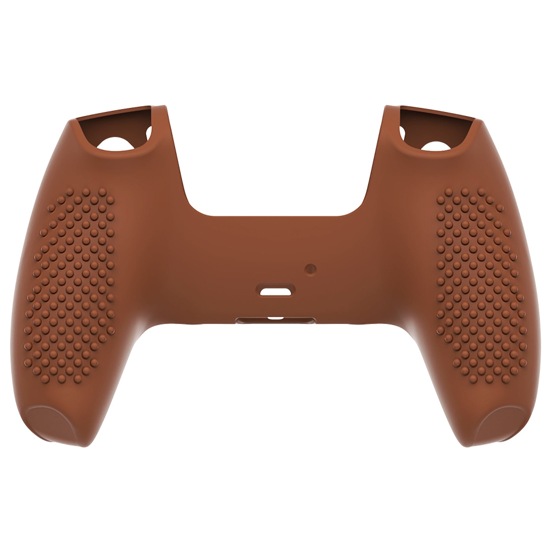 PlayVital 3D Studded Edition Anti-Slip Silicone Cover Skin with Thumb Grip Caps for PS5 Wireless Controller - Signal Brown PlayVital