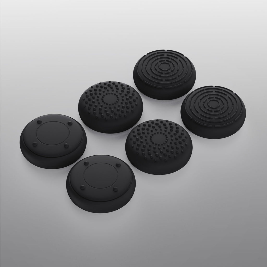 PlayVital 3D Studded Edition Anti-Slip Silicone Cover Skin with Thumb Grip Caps for PS5 Wireless Controller, Compatible with Charging Station - Black PlayVital