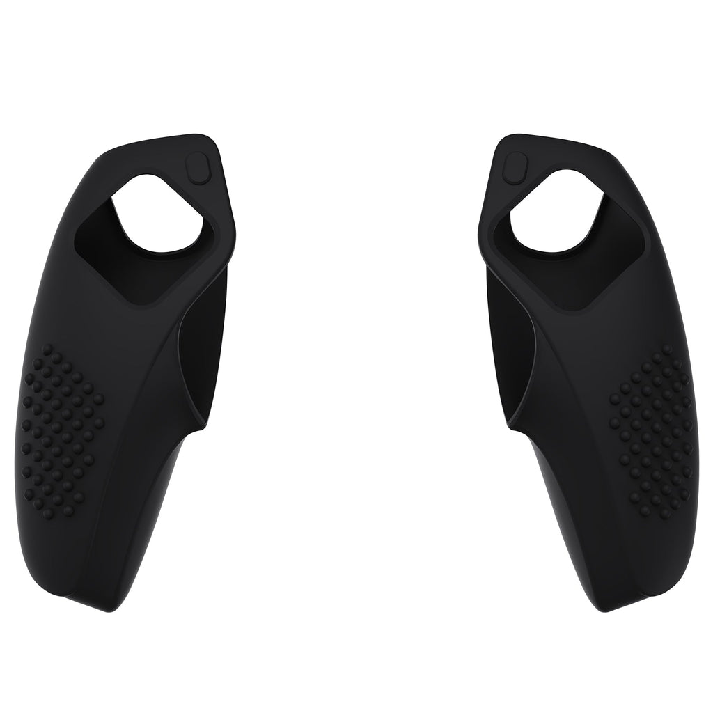 PlayVital 3D Studded Edition Anti-Slip Silicone Cover Skin with Thumb Grip Caps for PS5 Wireless Controller, Compatible with Charging Station - Black PlayVital