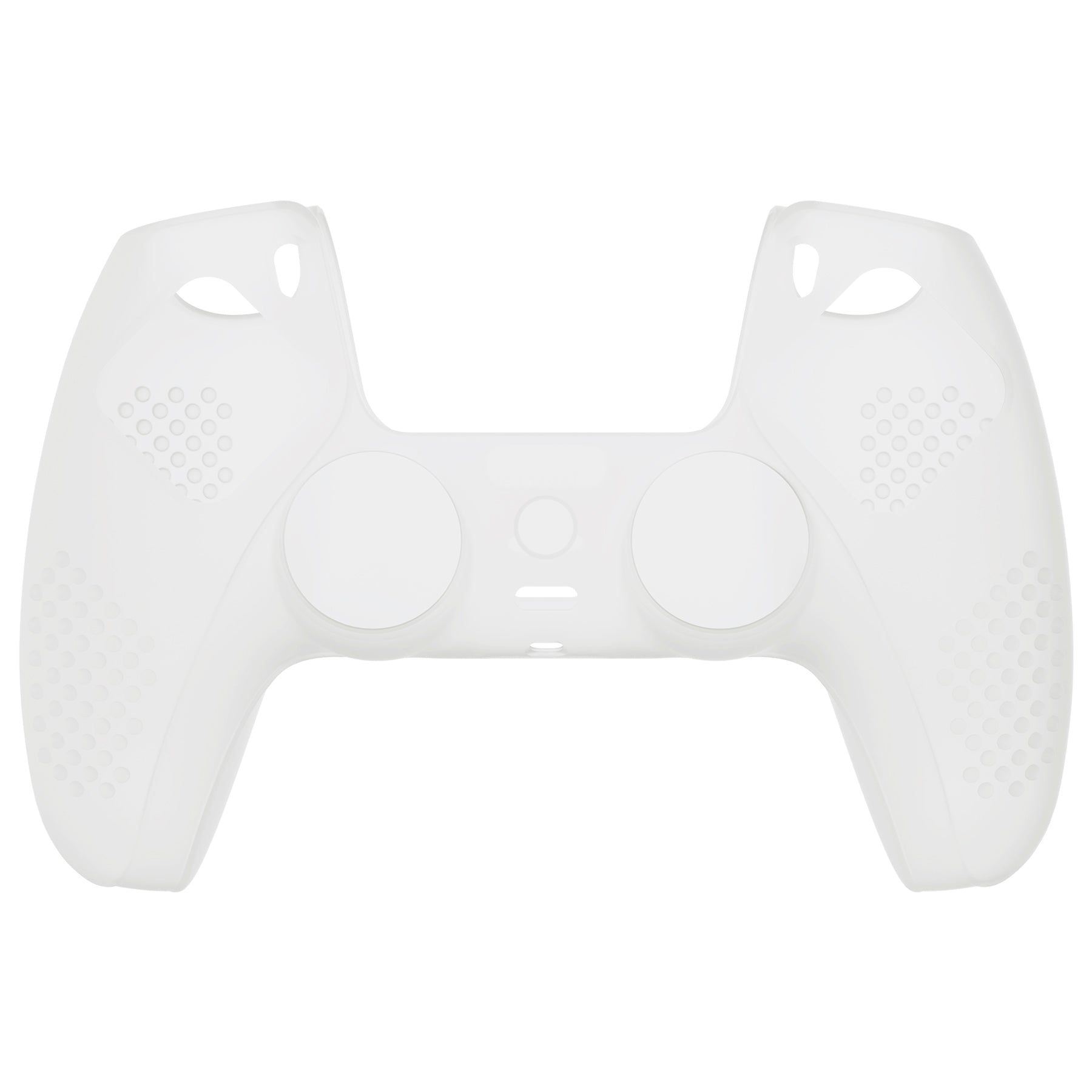 PlayVital 3D Studded Edition Anti-Slip Silicone Cover Skin with Thumb Grip Caps for PS5 Wireless Controller - Glow in Dark Green PlayVital