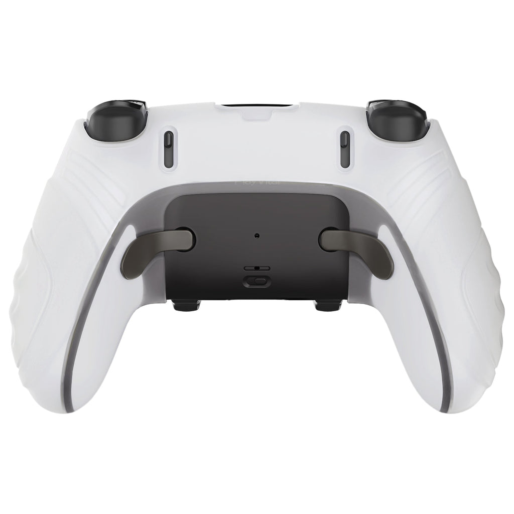 PlayVital Guardian Edition Anti-Slip Ergonomic Silicone Cover Case with Thumb Grip Caps for PS5 Edge Controller - Glow in Dark - Green PlayVital