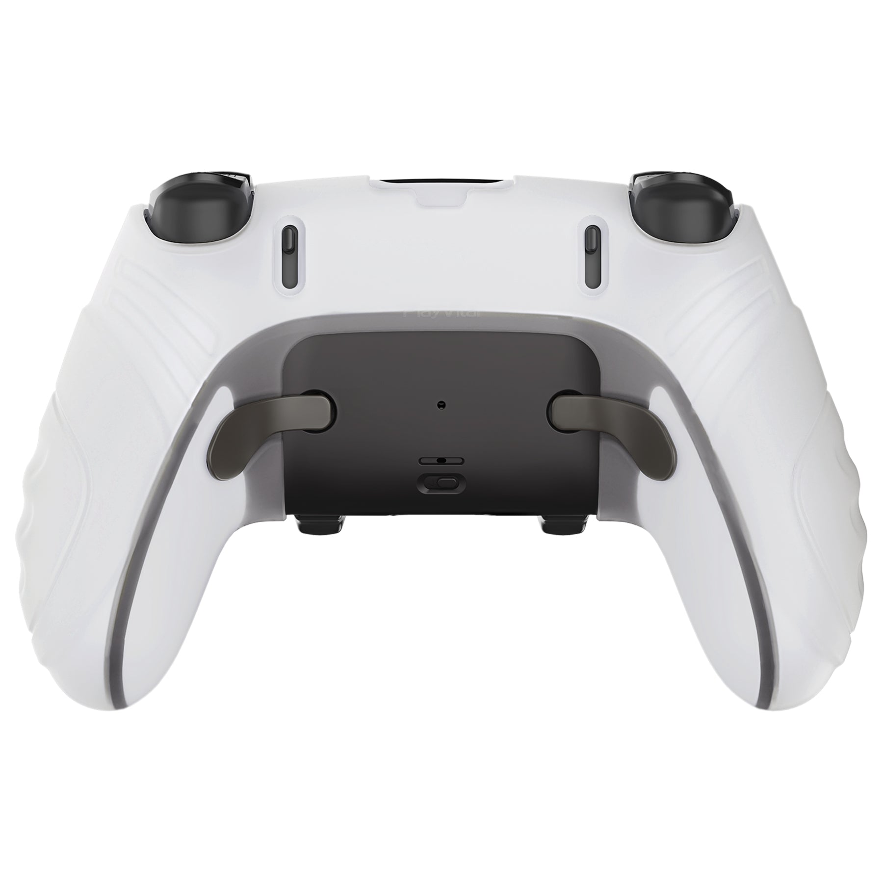 PlayVital Guardian Edition Anti-Slip Ergonomic Silicone Cover Case with Thumb Grip Caps for PS5 Edge Controller - Glow in Dark - Green PlayVital