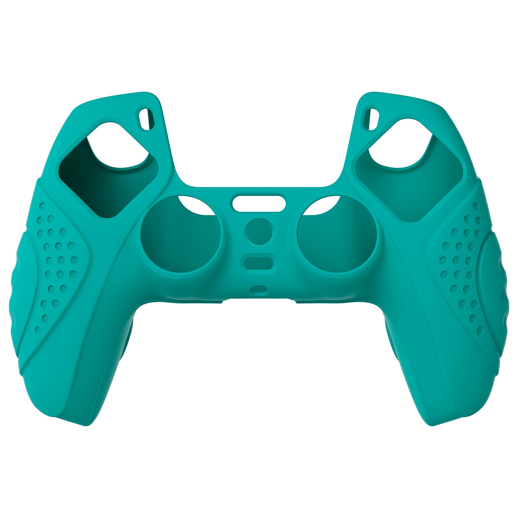 PlayVital Guardian Edition Anti-Slip Silicone Cover Skin with Thumb Grip Caps for PS5 Wireless Controller - Aqua Green PlayVital