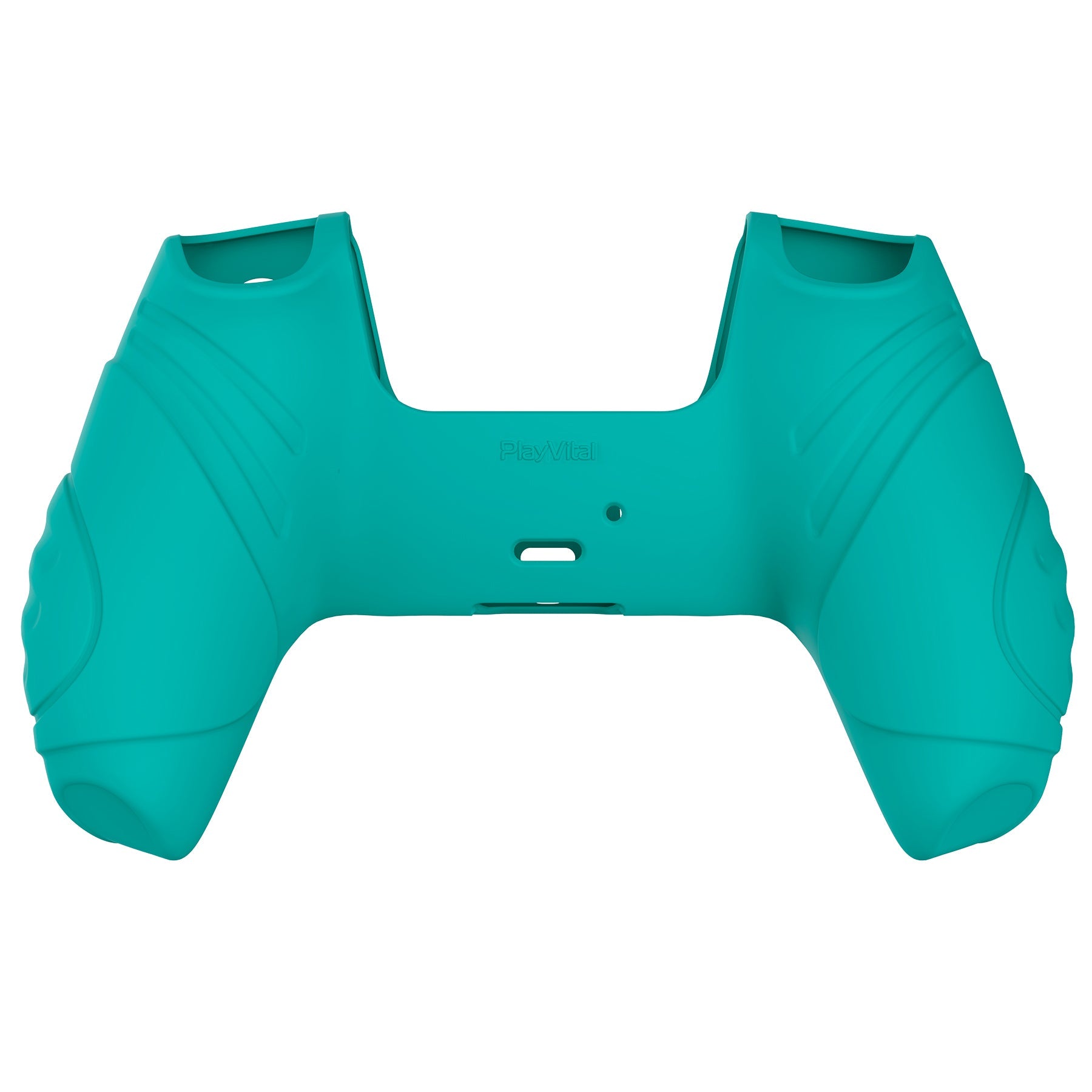 PlayVital Guardian Edition Anti-Slip Silicone Cover Skin with Thumb Grip Caps for PS5 Wireless Controller - Aqua Green PlayVital