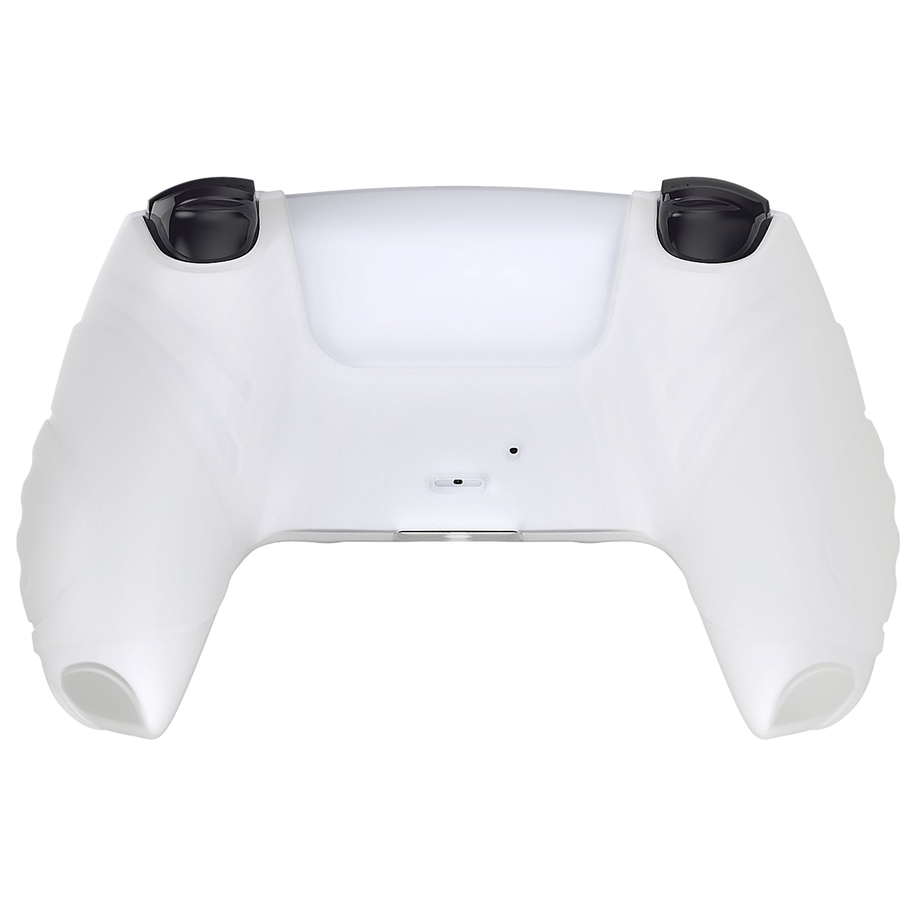 PlayVital Guardian Edition Anti-Slip Silicone Cover Skin with Thumb Grip Caps for PS5 Wireless Controller - Glow in Dark - Green PlayVital