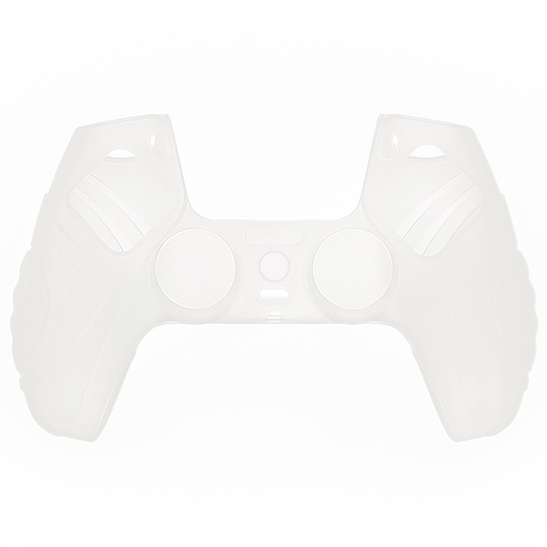 PlayVital Guardian Edition Anti-Slip Silicone Cover Skin with Thumb Grip Caps for PS5 Wireless Controller - Glow in Dark - Green PlayVital