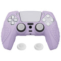 PlayVital Guardian Edition Anti-Slip Silicone Cover Skin with Thumb Grip Caps for PS5 Wireless Controller - Mauve Purple PlayVital