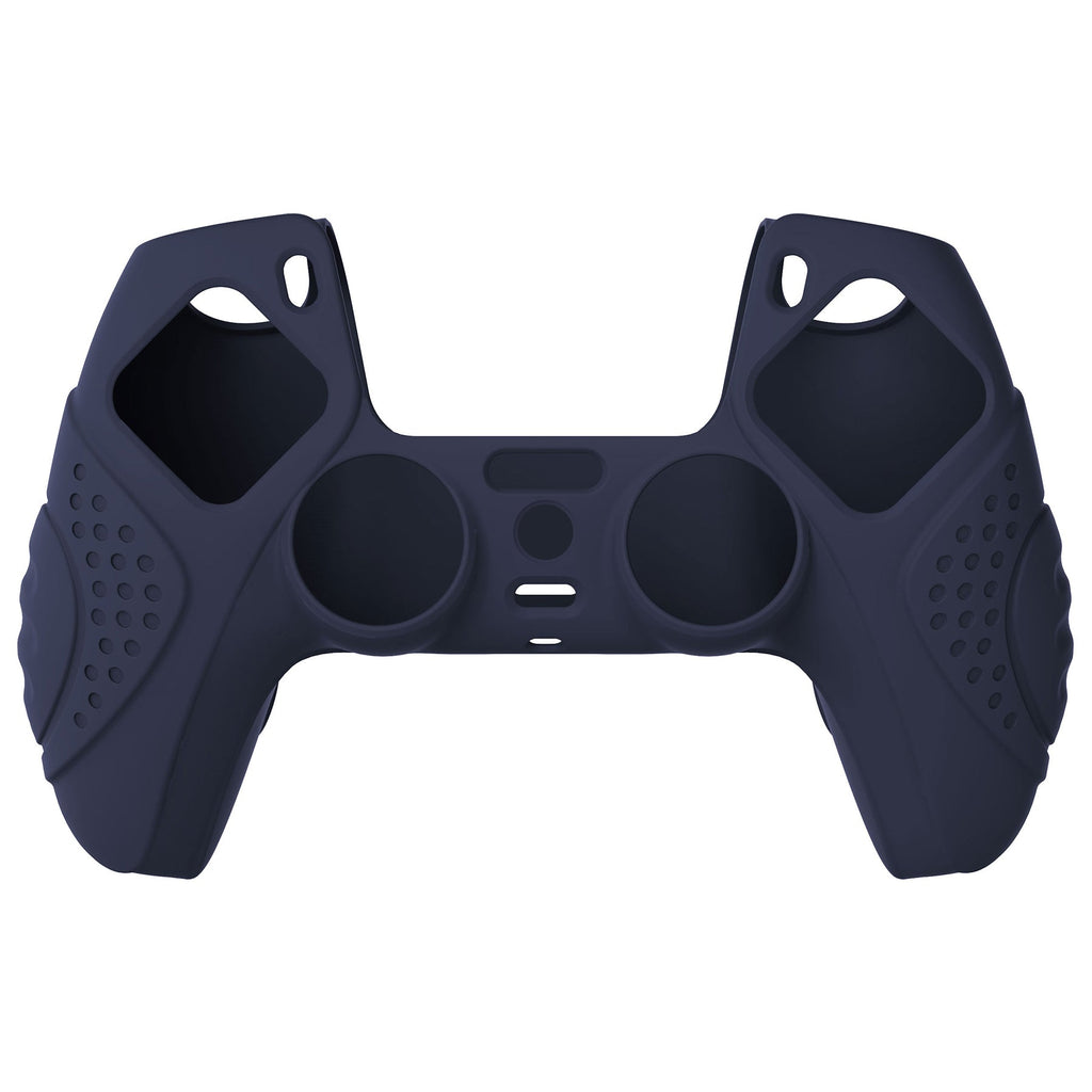 PlayVital Guardian Edition Anti-Slip Silicone Cover Skin with Thumb Grip Caps for PS5 Wireless Controller - Midnight Blue PlayVital